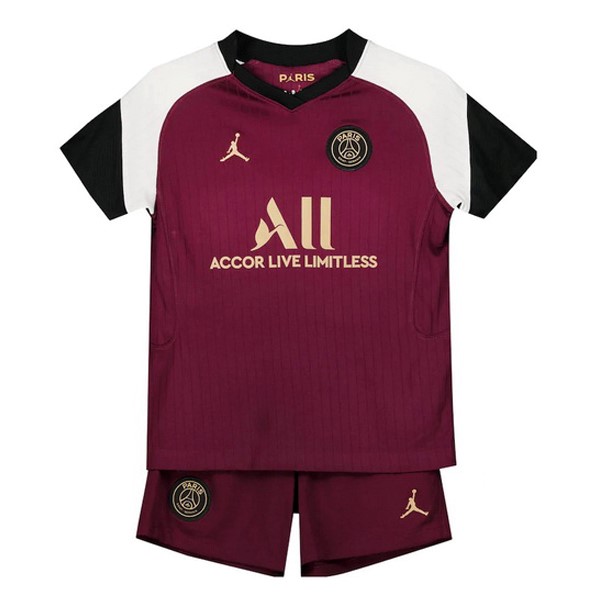 Camiseta Paris Saint Germain 3ª Kit Niño 2020 2021 Borgona